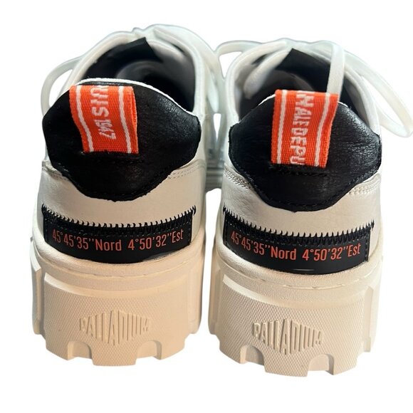 Palladium REVOLT LO TX In White Grey Size 11 New Platform Chunky - Picture 3 of 5